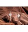 Boucle d'oreilles Fleur de Vie et Topaze