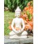 Statue Bouddha en céramique ivoire