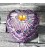 Boite à bijoux coeur - Violet