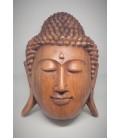 Masque de Bouddha en bois