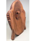Masque de Bouddha en bois