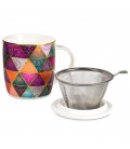 Mug à thé infuseur Patchwork