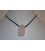Pendentif pierre roulée quartz rose avec cordon