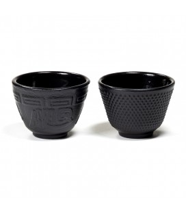 Ensemble de 4 tasses en fonte Tetsubin style Japonais