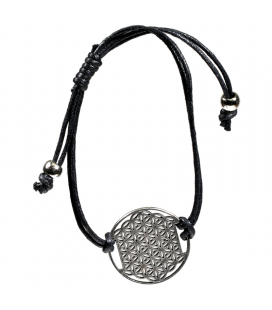 Bracelet Fleur de Vie noir