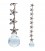Suspension Feng Shui cristal et étoiles