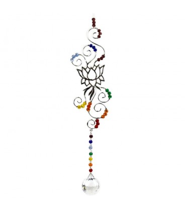 Suspension Feng Shui fleur de Lotus et 7 chakras