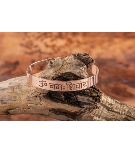 Bracelet en Cuivre avec le symbole Om Namah Shivaya
