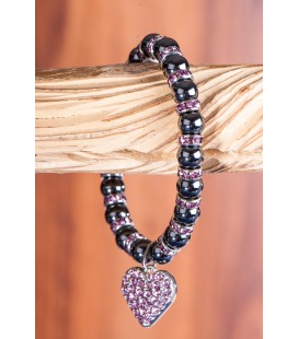 Bracelet magnétique coeur