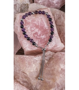 Bracelet ions négatifs Améthyste