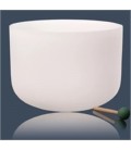 Bol chantant en cristal quartz blanc