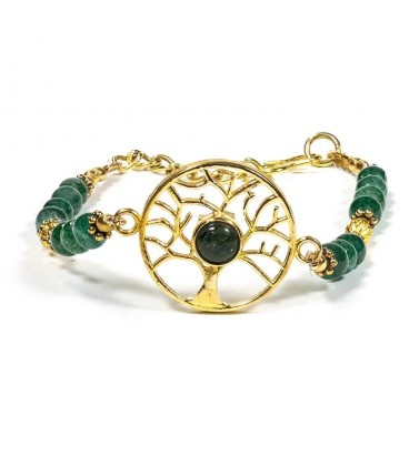 Bracelet Arbre de Vie en Aventurine