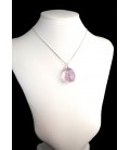 Pendentif pierre roulée Améthyste claire
