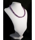 Collier boules améthyste 8 mm