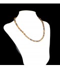 Collier boules oeil de tigre 6mm