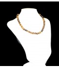 Collier boules oeil de tigre 8mm