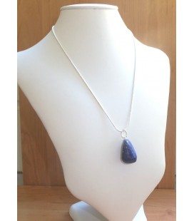 Pendentif pierre roulée lapis lazuli