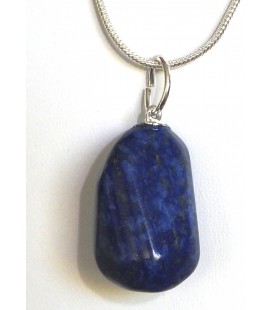 Pendentif pierre roulée lapis lazuli
