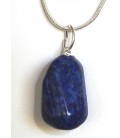 Pendentif pierre roulée lapis lazuli