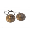 Cymbales avec dessins mantra en relief