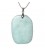 Pendentif pierre plate en Amazonite