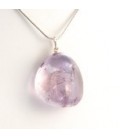 Pendentif pierre roulée Améthyste claire