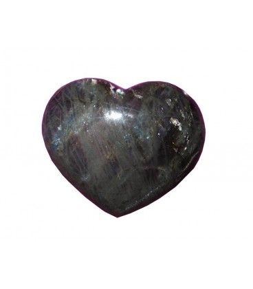 Coeur en Labradorite de 10cm