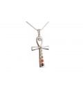 Pendentif 7 chakras - croix de vie
