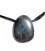 Pendentif pierre plate hématite vendu avec cordon