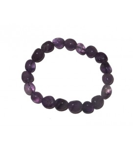Bracelet pierres roulées améthyste