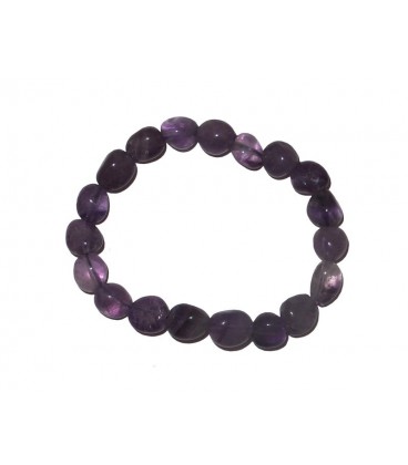 Bracelet pierres roulées améthyste